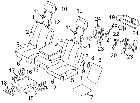2007 Dodge Ram 1500 Base Cap, Rear Diagram for 5026599AA