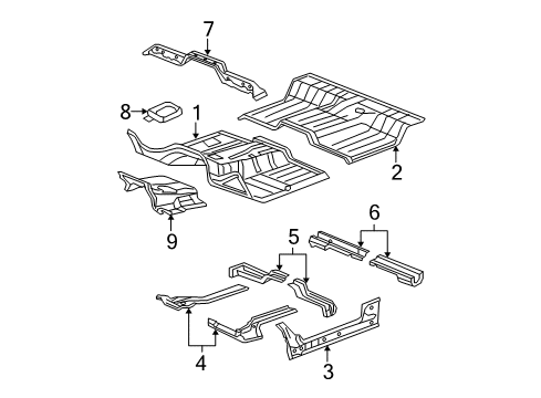 2007 Dodge Ram 1500 Sill Panel, Passenger Side Diagram for 55276036AE