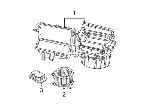 2016 Jeep Patriot HVAC Case Diagram