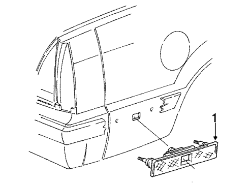 1992 Chrysler New Yorker Side Marker Lamp Diagram for 5262019