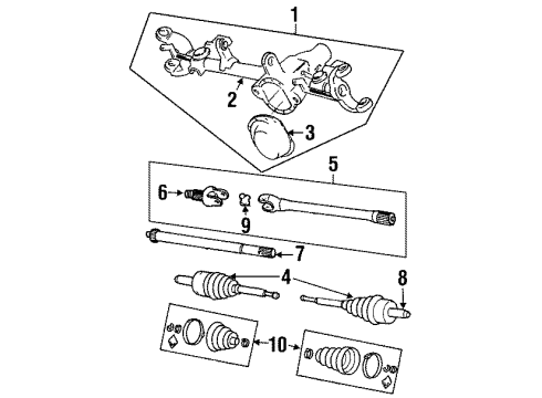 1985 Jeep Cherokee Boot Kit Diagram for 83500698