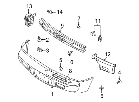 2007 Chrysler PT Cruiser Absorber, Rear Driver Side Diagram for 5116173AD