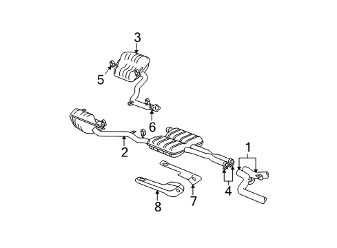 2010 Dodge Charger Catalytic Converter, Front Diagram for 4578448AD