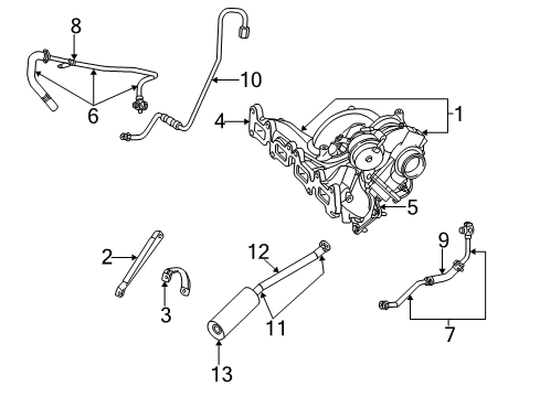 2003 Chrysler PT Cruiser Elbow Diagram for 4884275AB