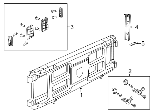 2019 Ram 3500 Exterior Trim - Pick Up Box Diagram 3 - Thumbnail