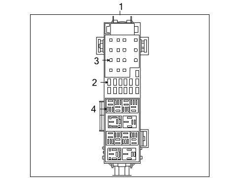 2009 Dodge Dakota Distribution Box Diagram for 4692211AA