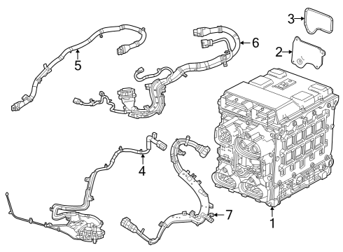 2022 Jeep Grand Cherokee Module Nut Diagram for 6512019AA
