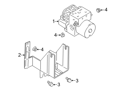 2002 Dodge Stratus ABS Components Diagram