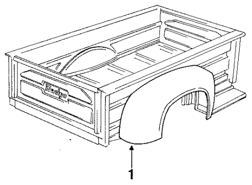 1986 Dodge D250 Fender & Components Diagram 2 - Thumbnail