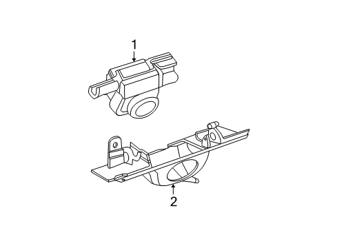 2012 Chrysler Town & Country Camera Bracket Diagram for 68193249AA