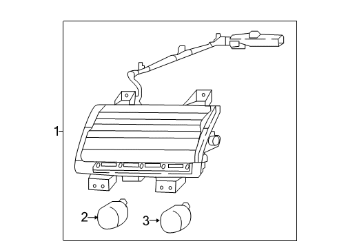 2019 Jeep Wrangler Parking/Turn Lamp, Front Passenger Side Diagram for 68307244AH