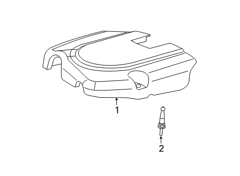 2018 Dodge Journey Engine Cover Diagram for 4861773AB