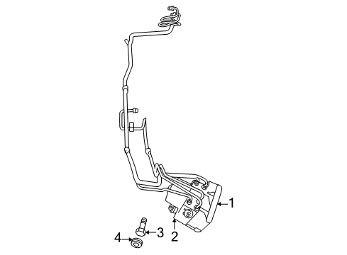 2015 Dodge Viper ABS Control Unit, Front Diagram for 68224799AC