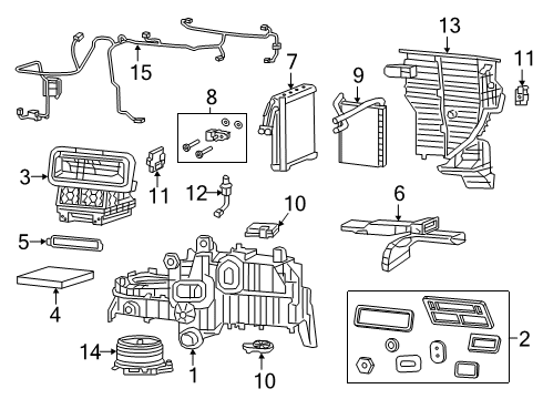 2025 Ram 3500 WIRING-A/C AND HEATER Diagram for 68674782AA