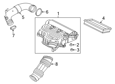 2020 Jeep Renegade Lower Air Duct Diagram for 6510931AA