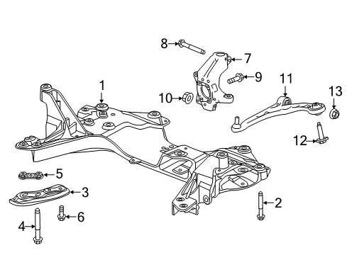 2015 Dodge Dart Lower Control Arm, Front Driver Side Diagram for 4877849AD