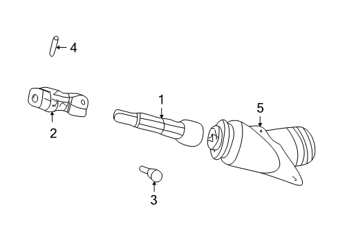 2004 Dodge Intrepid Shaft & Internal Components Diagram