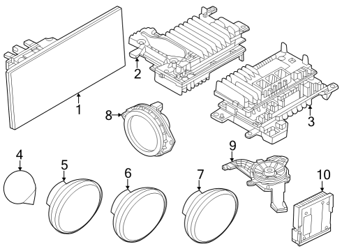 2023 Dodge Hornet Speaker Diagram for 68404611AA