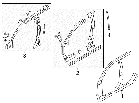 2011 Jeep Patriot Weatherstrip Diagram for 5115760AC