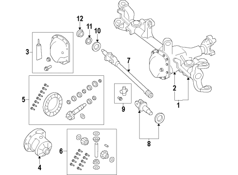 2015 Jeep Wrangler Propeller Shaft, Rear Diagram for 52853319AE