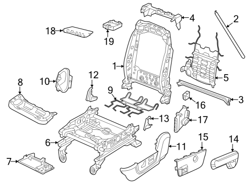 2019 Ram 3500 Control Switch, Passenger Side Diagram for 6EM16TX7AB