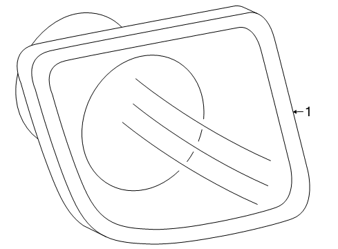 2004 Chrysler Crossfire Fog Lamp Assembly, Front Passenger Side Diagram for 68020656AA