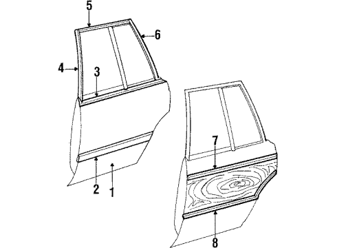 1984 Dodge Aries Rear Door Diagram