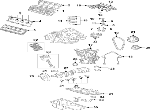 2025 Dodge Durango Long Block Diagram for 68409914AB