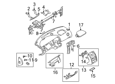 2003 Dodge Stratus Fuse, Red Diagram for MS810886
