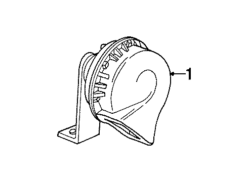 1997 Jeep Cherokee Horn Diagram for 56009573