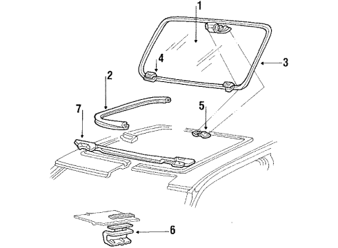 1991 Dodge Shadow Sunroof Diagram