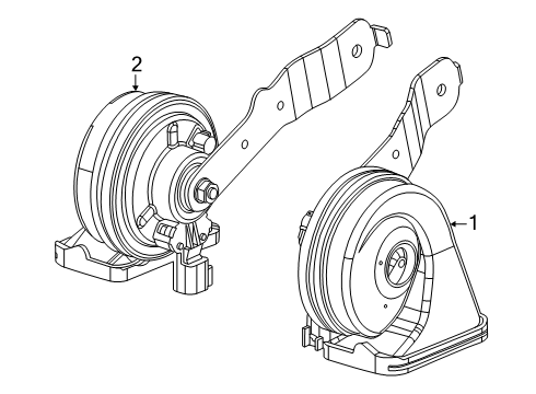 2024 Dodge Charger Daytona Horn Diagram