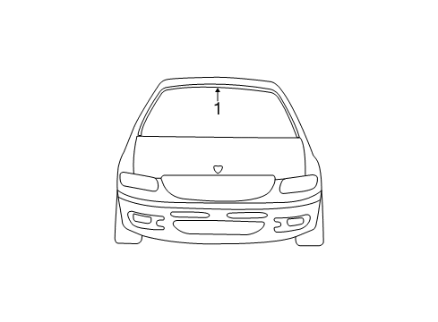 2001 Dodge Caravan Reveal Moldings Diagram