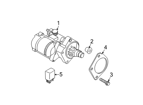 2003 Dodge Intrepid Starter Diagram for 4609346AD