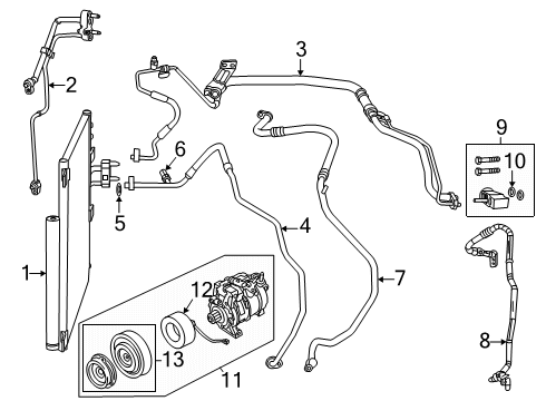 2020 Ram 2500 Line A/C Suction Jumper Diagram for 68455306AA