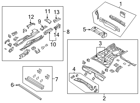 2015 Jeep Patriot Rear Body Panel Diagram for 5160150AF