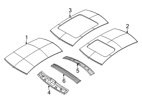 2015 Chrysler 200 Header Panel, Front Diagram for 68104591AF