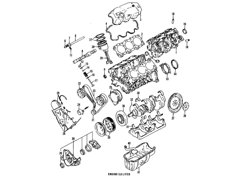 1992 Dodge Grand Caravan Front Mount Diagram for 5272099