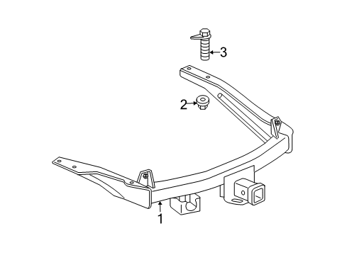 2009 Dodge Durango Trailer Hitch Components Diagram