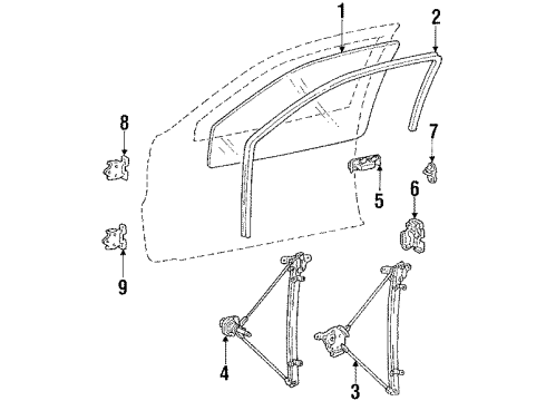 1991 Dodge Colt Regulator Screw Diagram for MF453047