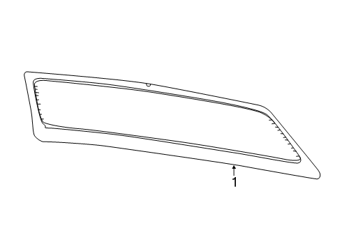 2023 Ram 3500 Glass & Hardware - Back Glass Diagram