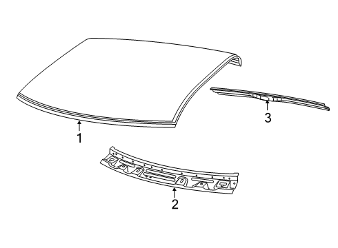2021 Ram 2500 Roof & Components Diagram 5 - Thumbnail