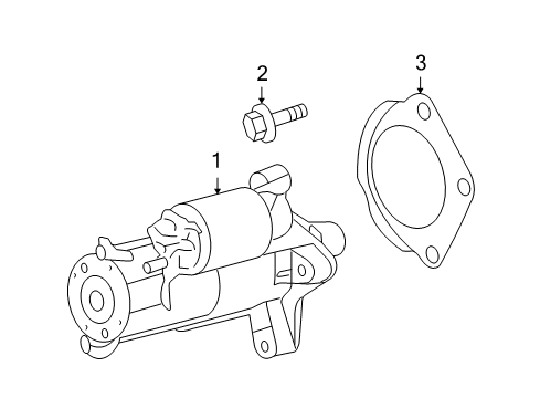 2007 Dodge Nitro Starter Diagram for 4801292AC