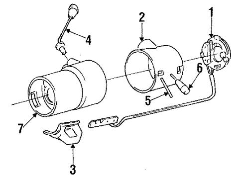 1989 Chrysler New Yorker Turn Signal Diagram for 5016171AA