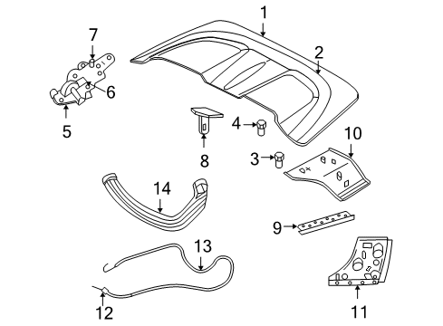 2006 Chrysler Crossfire Side Bracket Diagram for 5140967AA