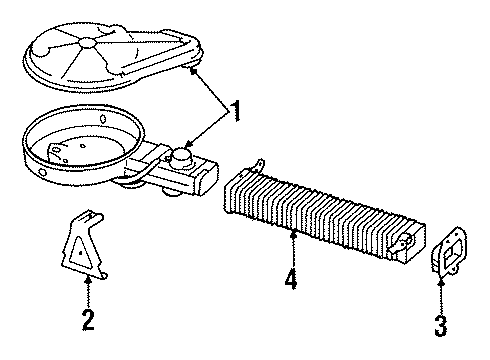 1987 Jeep Wrangler Air Intake Diagram 2 - Thumbnail