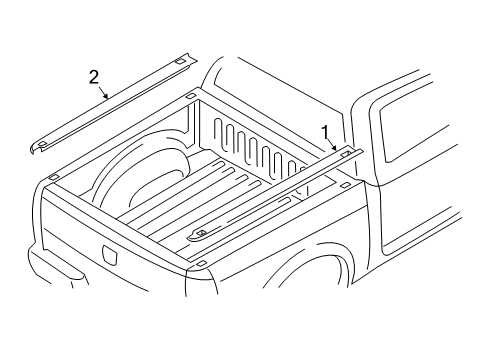 2023 Ram 3500 Box Rails Diagram