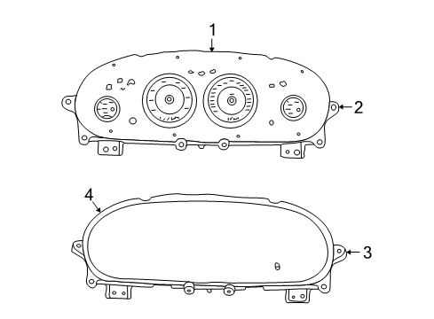 2006 Chrysler Sebring Instrument Cluster Diagram for 4602471AB