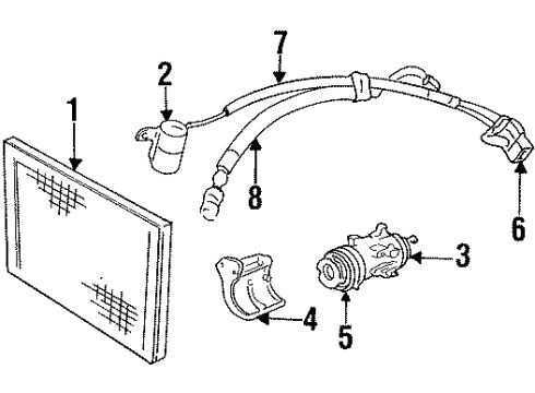 1987 Dodge Caravan Discharge Hose Diagram for 4773352