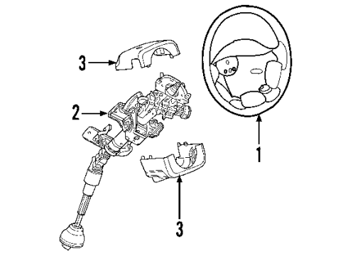 2010 Dodge Journey Steering Column Diagram for 5057548AE